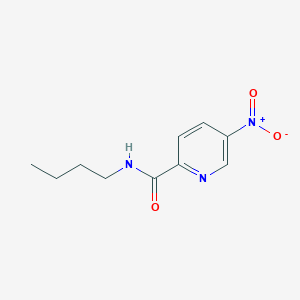 molecular formula C10H13N3O3 B1379577 N-丁基-5-硝基吡啶甲酰胺 CAS No. 1437794-67-6