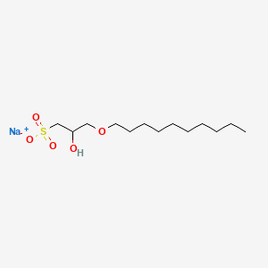 1-Propanesulfonic acid, 3-(decyloxy)-2-hydroxy-, monosodium salt