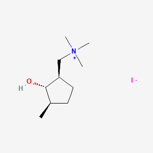 Cyclopentanemethanaminium, 2-hydroxy-N,N,N,3-tetramethyl-, iodide, (1alpha,2beta,3alpha)-