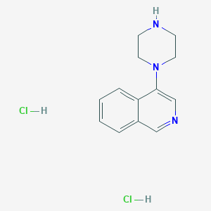 molecular formula C13H17Cl2N3 B1379586 4-(Piperazin-1-yl)isoquinoline dihydrochloride CAS No. 908292-89-7
