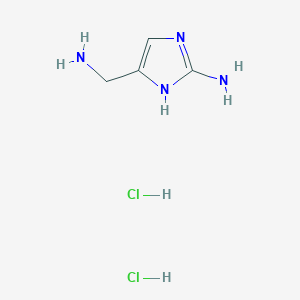 4-Aminomethyl-1h-imidazol-2-ylamine dihydrochloride