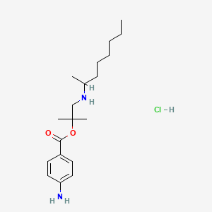 [2-(4-Aminobenzoyl)oxy-2-methylpropyl]-octan-2-ylazanium chloride