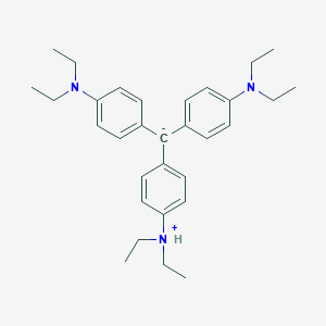 molecular formula C31H43N3 B13795921 [4-[Bis[4-(diethylamino)phenyl]methyl]phenyl]-diethylazanium 