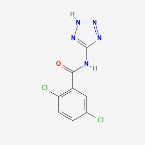 molecular formula C8H5Cl2N5O B13795943 2,5-dichloro-N-(2H-tetrazol-5-yl)benzamide CAS No. 560080-25-3