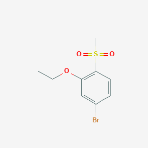 molecular formula C9H11BrO3S B1379603 4-溴-2-乙氧基-1-甲磺酰基苯 CAS No. 1423037-38-0