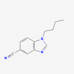 molecular formula C12H13N3 B1379606 1-Butyl-1,3-benzodiazole-5-carbonitrile CAS No. 1403483-90-8