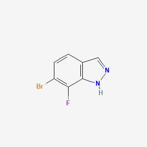 molecular formula C7H4BrFN2 B1379607 6-Bromo-7-fluoro-1H-indazole CAS No. 1427396-09-5