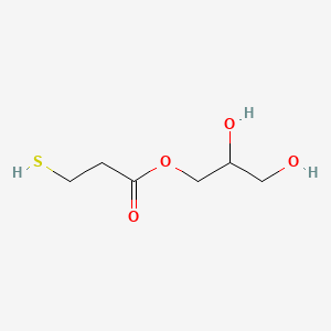 molecular formula C6H12O4S B13796086 2,3-Dihydroxypropyl 3-mercaptopropionate CAS No. 67874-65-1