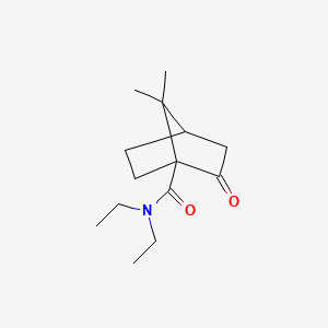 molecular formula C14H23NO2 B13796117 N,N-Diethyl-7,7-dimethyl-2-oxo-1-norbornanecarboxamide CAS No. 58256-36-3