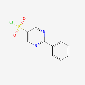 molecular formula C10H7ClN2O2S B1379612 2-苯基嘧啶-5-磺酰氯 CAS No. 1803607-25-1