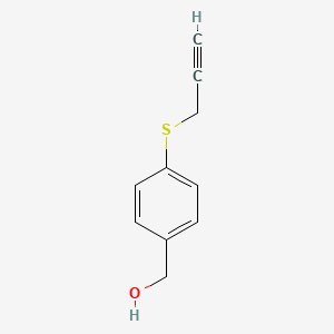 molecular formula C10H10OS B1379617 [4-(丙-2-炔-1-硫基)苯基]甲醇 CAS No. 1564915-65-6
