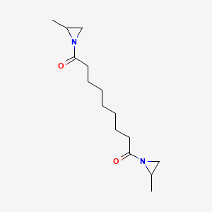 molecular formula C15H26N2O2 B13796170 1,1'-(1,9-Dioxononane-1,9-diyl)bis(2-methylaziridine) CAS No. 72797-24-1