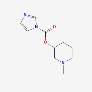 molecular formula C10H15N3O2 B13796246 1-Methylpiperidin-3-yl 1H-imidazole-1-carboxylate CAS No. 811448-34-7