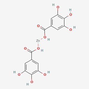 3,4,5-trihydroxybenzoic acid;zinc