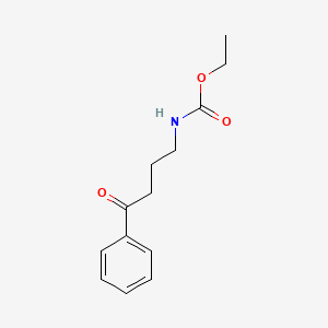 molecular formula C13H17NO3 B13796303 N-(3-Benzoylpropyl)carbamic acid ethyl ester 