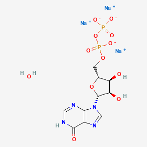 molecular formula C10H13N4Na3O12P2 B13796317 Inosine-5,-diphosphate disodium salt 