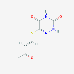 6-(3-oxobut-1-enylsulfanyl)-2H-1,2,4-triazine-3,5-dione