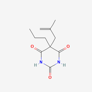 molecular formula C11H16N2O3 B13796343 5-(2-Methylprop-2-en-1-yl)-5-propylpyrimidine-2,4,6(1H,3H,5H)-trione CAS No. 67051-55-2