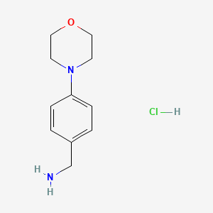 molecular formula C11H17ClN2O B1379638 4-吗啉基苄胺盐酸盐 CAS No. 1106986-47-3