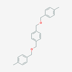 molecular formula C24H26O2 B137965 α,α'-双(4-甲基苄氧基)-对二甲苯 CAS No. 136861-46-6