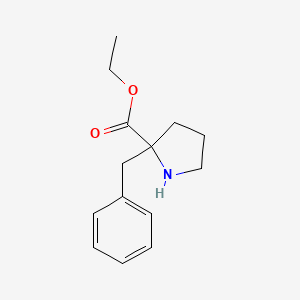 molecular formula C14H19NO2 B1379654 2-苄基吡咯烷-2-羧酸乙酯 CAS No. 1803584-98-6