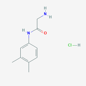 molecular formula C10H15ClN2O B1379684 2-氨基-N-(3,4-二甲基苯基)乙酰胺盐酸盐 CAS No. 117044-51-6