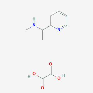 molecular formula C10H14N2O4 B1379691 N-methyl-1-(2-pyridinyl)ethanamine oxalate CAS No. 1260763-13-0