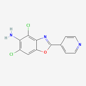 4,6-dichloro-2-pyridin-4-yl-1,3-benzoxazol-5-amine