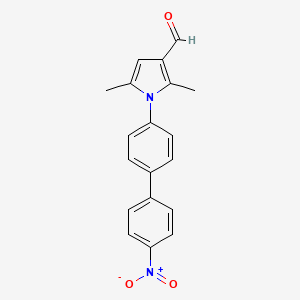 2,5-dimethyl-1-[4-(4-nitrophenyl)phenyl]pyrrole-3-carbaldehyde