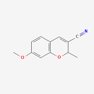 7-Methoxy-2-methyl-2H-1-benzopyran-3-carbonitrile