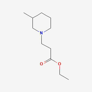 1-Piperidinepropanoic acid, 3-methyl-, ethyl ester