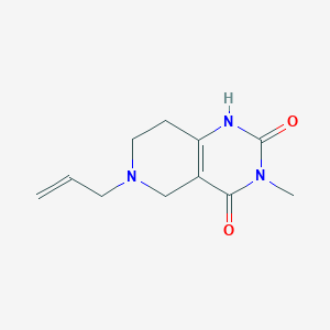 Pyrido[4,3-d]pyrimidine-2,4(1H,3H)-dione, 5,6,7,8-tetrahydro-3-methyl-6-(2-propenyl)-(9CI)