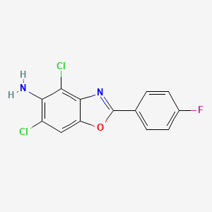 4,6-dichloro-2-(4-fluorophenyl)-1,3-benzoxazol-5-amine