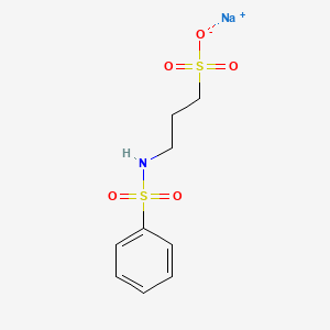 1-Propanesulfonic acid, 3-[(phenylsulfonyl)amino]-, monosodium salt