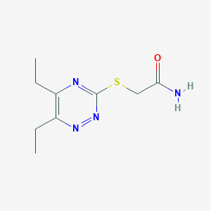 2-[(5,6-Diethyl-1,2,4-triazin-3-yl)sulfanyl]acetamide