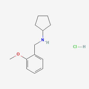 molecular formula C13H20ClNO B1379720 N-(2-Methoxybenzyl)cyclopentanamine hydrochloride CAS No. 1609401-21-9