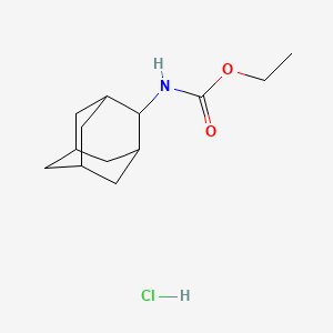 2-Adamantanecarbamic acid, ethyl ester, hydrochloride