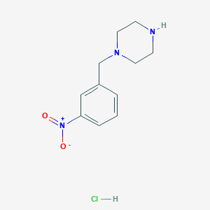 molecular formula C11H16ClN3O2 B1379728 1-(3-硝基苄基)哌嗪盐酸盐 CAS No. 1458615-92-3