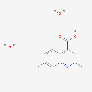 molecular formula C13H17NO4 B1379730 2,7,8-Trimethyl-4-quinolinecarboxylic acid dihydrate CAS No. 1609406-89-4