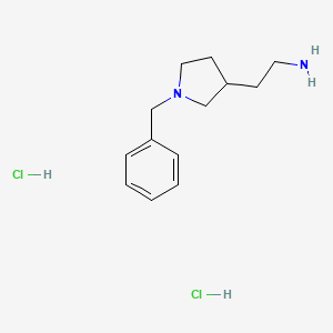 molecular formula C13H22Cl2N2 B1379732 [2-(1-Benzyl-3-pyrrolidinyl)ethyl]amine dihydrochloride CAS No. 1390654-99-5