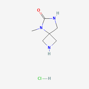 molecular formula C6H12ClN3O B1379741 5-甲基-2,5,7-三氮杂螺[3.4]辛烷-6-酮盐酸盐 CAS No. 1609403-10-2