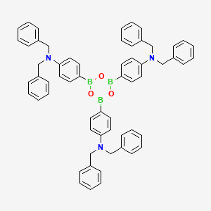 N,N-dibenzyl-4-[4,6-bis[4-(dibenzylamino)phenyl]-1,3,5,2,4,6-trioxatriborinan-2-yl]aniline