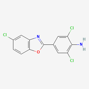 2,6-dichloro-4-(5-chloro-1,3-benzoxazol-2-yl)aniline