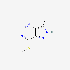 3-Methyl-7-(methylsulfanyl)-2h-pyrazolo[4,3-d]pyrimidine