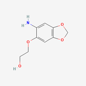 2-[(6-Amino-1,3-benzodioxol-5-yl)oxy]ethanol