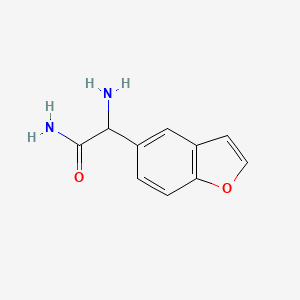 2-amino-2-(1-benzofuran-5-yl)acetamide