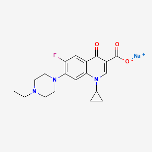 molecular formula C19H21FN3NaO3 B13797563 Enrofloxacin (sodium salt) 