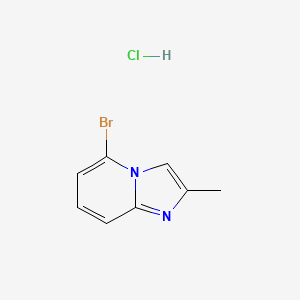 molecular formula C8H8BrClN2 B1379758 5-Bromo-2-methylimidazo[1,2-a]pyridine hydrochloride CAS No. 1609400-03-4