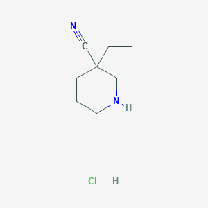 B1379760 3-Ethylpiperidine-3-carbonitrile hydrochloride CAS No. 1205750-24-8