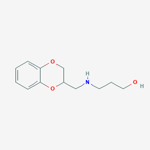 Propanol, 3-[[(1,4-benzodioxan-2-yl)methyl]amino]-